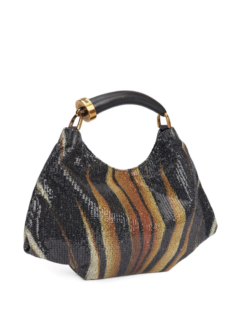 Roberto Cavalli Sequin Embellished Shoulder Bag — Same as shown — Size One Size — Top View