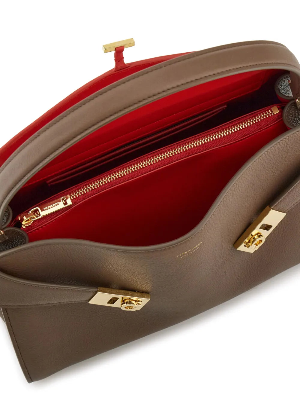 Ferragamo Small Hug Soft Shoulder Bag — Same as shown — Size One Size — Lifestyle View