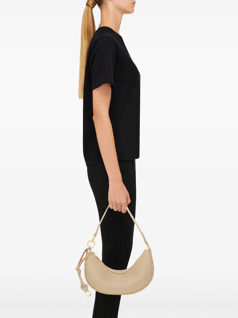Ferragamo Small Hobo Shoulder Bag — Same as shown — Size One Size — Side View