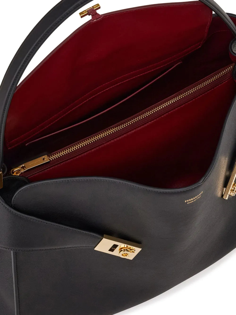 Ferragamo Medium Hug Shoulder Bag — Same as shown — Size One Size — Detail View