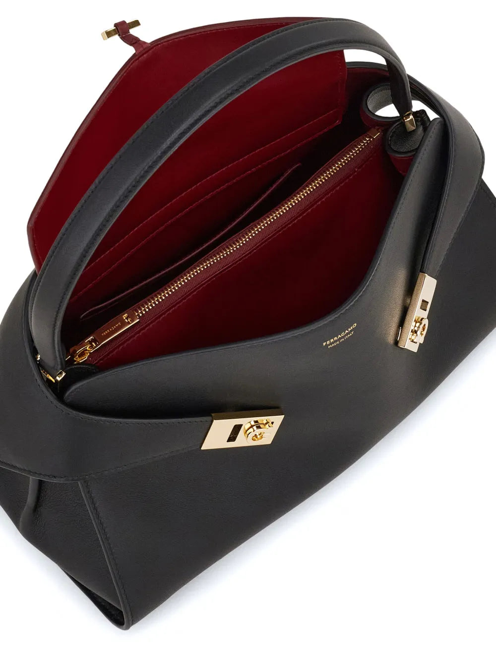 Ferragamo Small Hug Soft Shoulder Bag — Same as shown — Size One Size — Lifestyle View