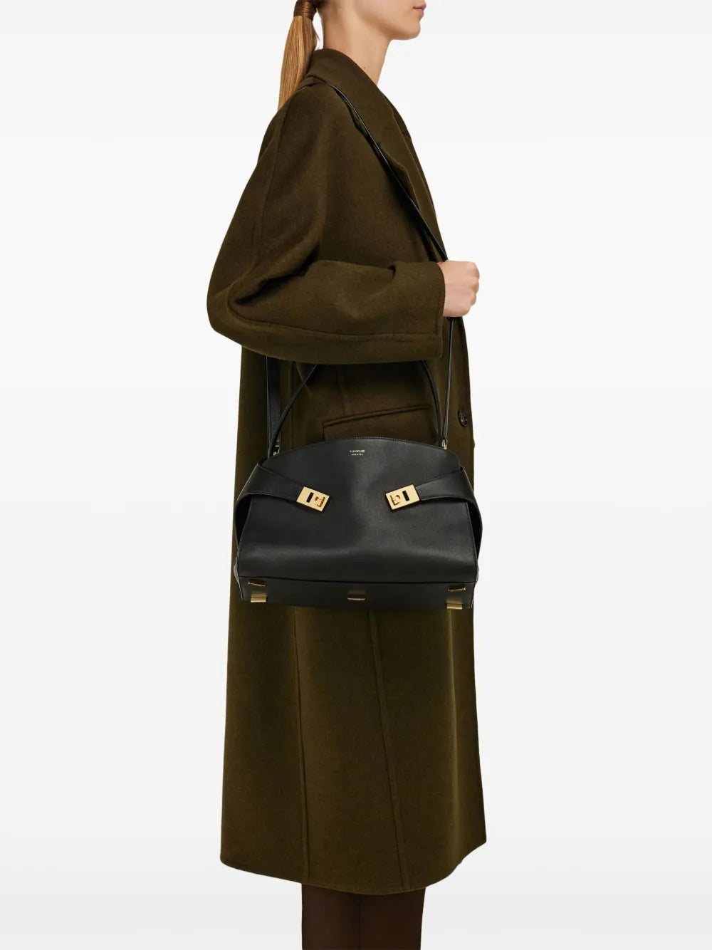 Ferragamo Small Hug Soft Shoulder Bag — Same as shown — Size One Size — Back View