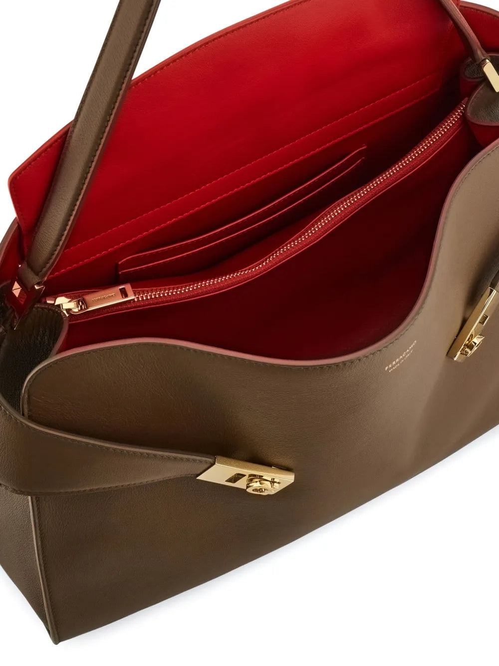 Ferragamo Medium Hug Shoulder Bag — Same as shown — Size One Size — Lifestyle View