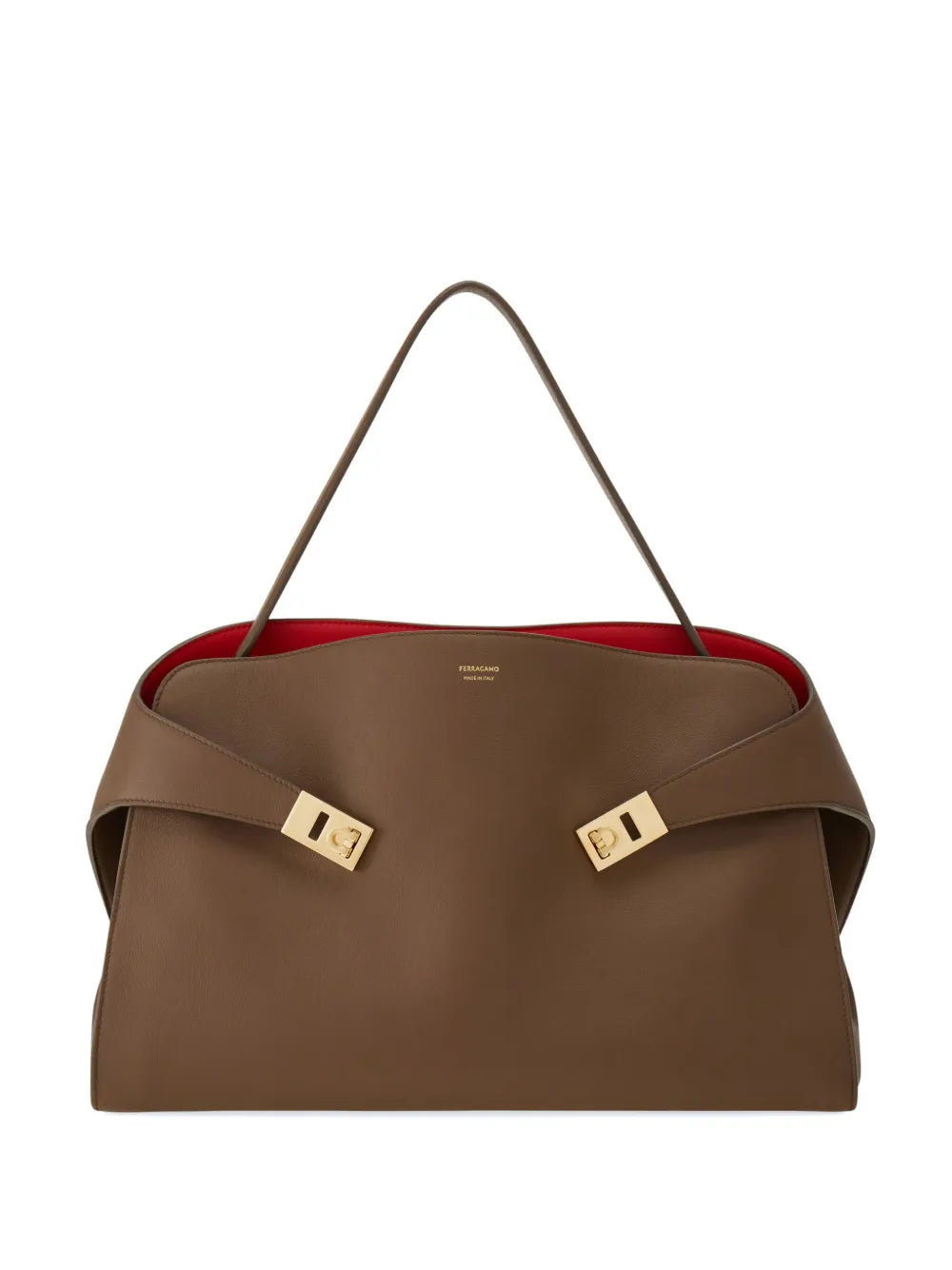 Ferragamo Medium Hug Shoulder Bag — Same as shown — Size One Size — Front View