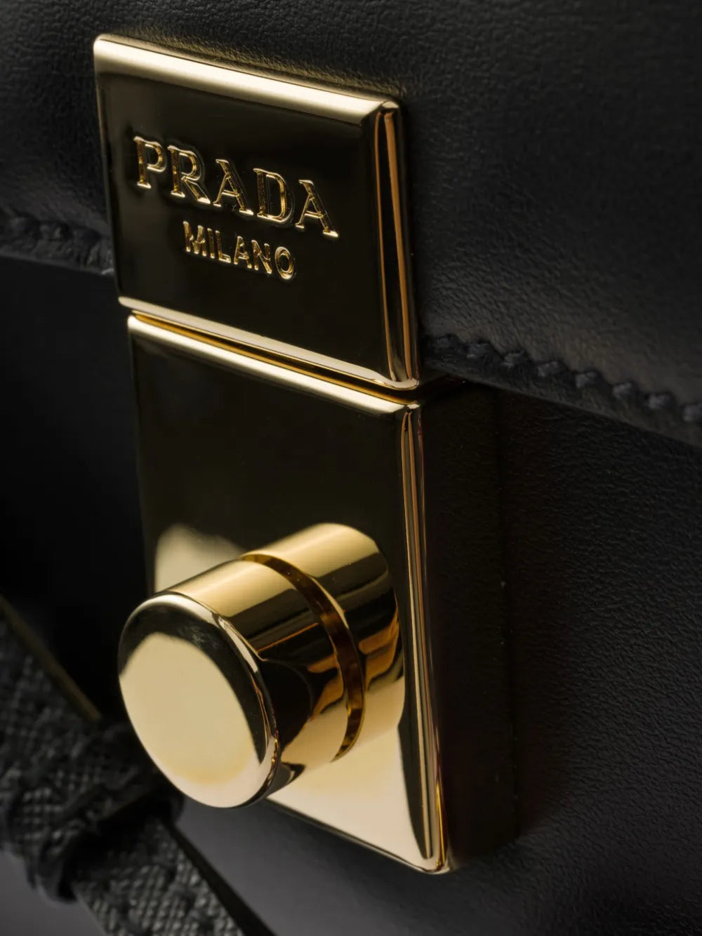 Prada Small Soft Sound Leather Shoulder Bag — Same as shown — Size One Size — Top View
