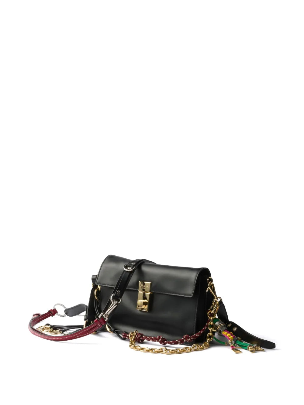 Prada Small Soft Sound Leather Shoulder Bag — Same as shown — Size One Size — Back View