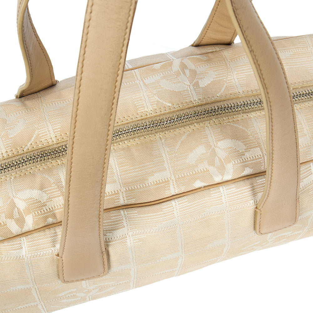 Chanel Shoulder Bag Travel Ligne Bowler in Neutral, Fabric — Alternate View 8
