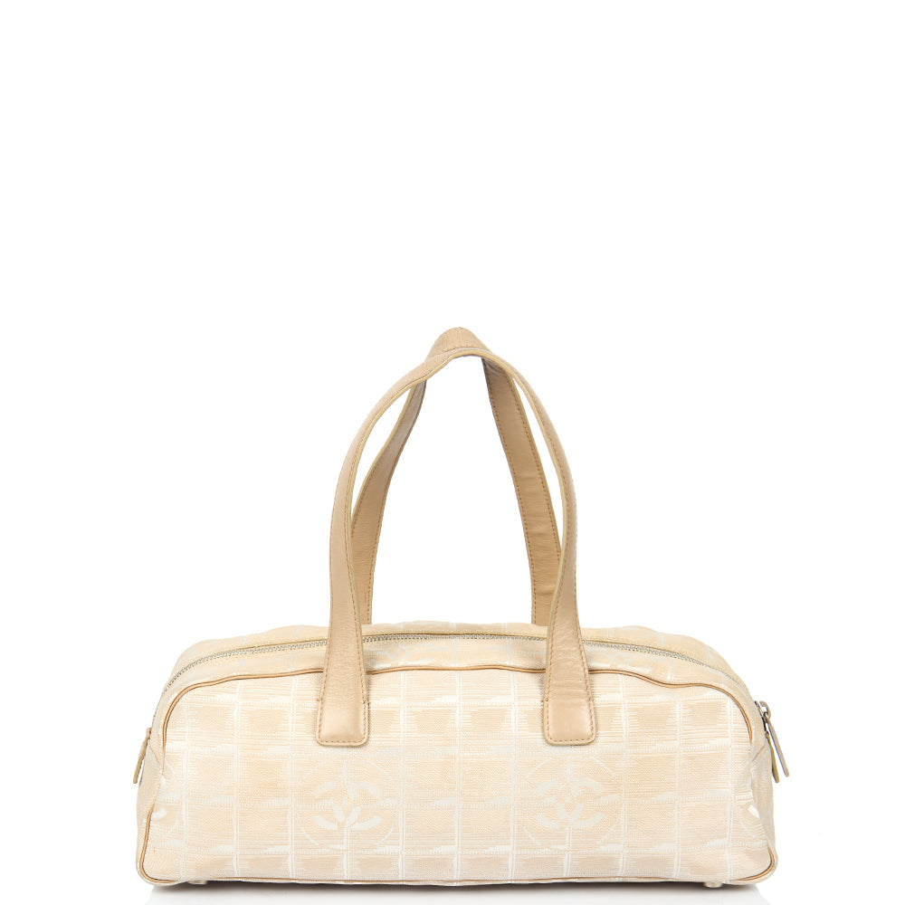 Chanel Shoulder Bag Travel Ligne Bowler in Neutral, Fabric — Alternate View 10