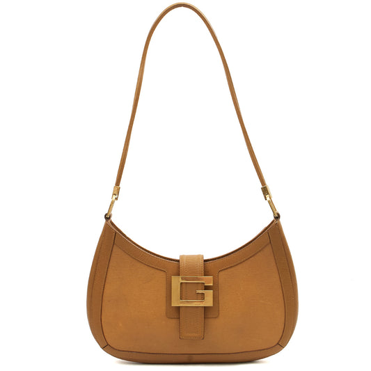 Gucci Shoulder Bag Shoulder Bag in Brown, Leather — Front View