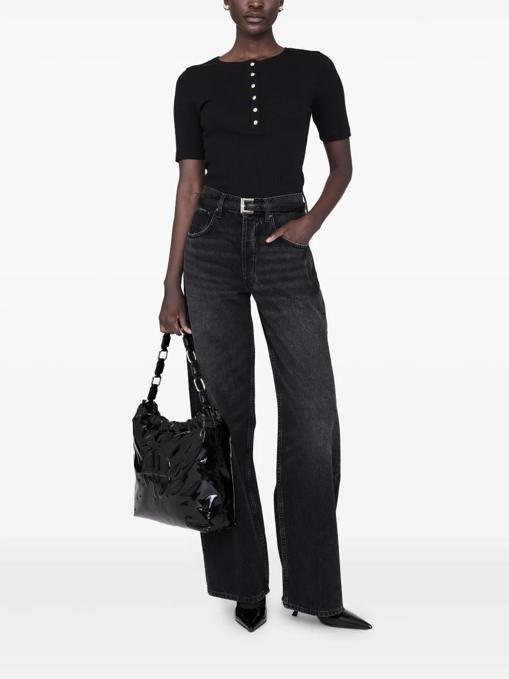 Anine Bing Kate Shoulder Bag — Same as shown — Size One Size — Side View