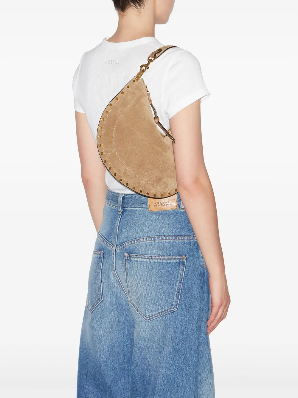 Isabel Marant Oskan Soft Zip Shoulder Bag — Same as shown — Size One Size — Side View