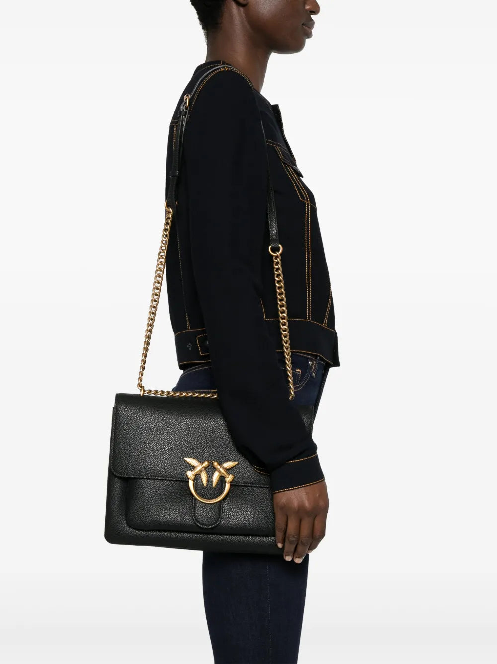 Pinko Love One Soft Shoulder Bag — Same as shown — Size One Size — Side View