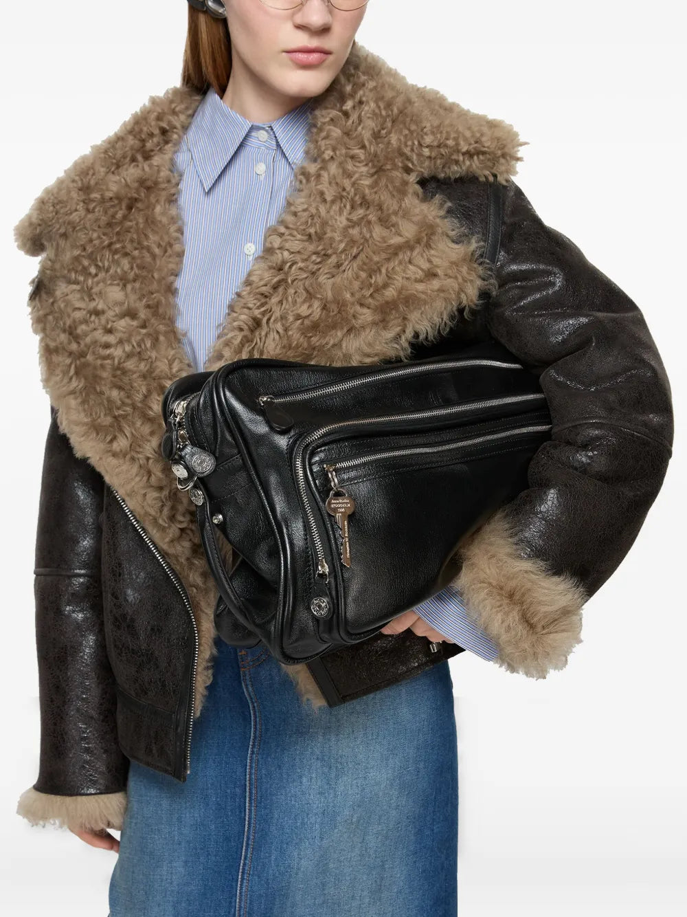 Acne Studios Medium Camero Shoulder Bag — Same as shown — Size One Size — Back View