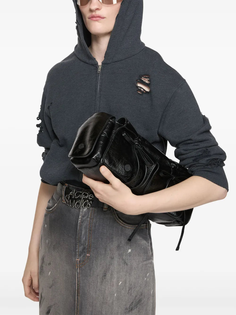 Acne Studios Multi Pocket Shoulder Bag — Same as shown — Size One Size — Side View