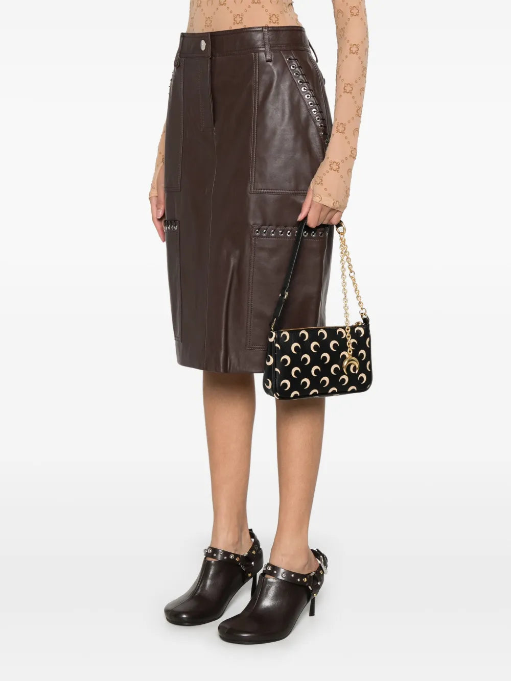 Marine Serre Core Shoulder Bag — Same as shown — Size One Size — Side View