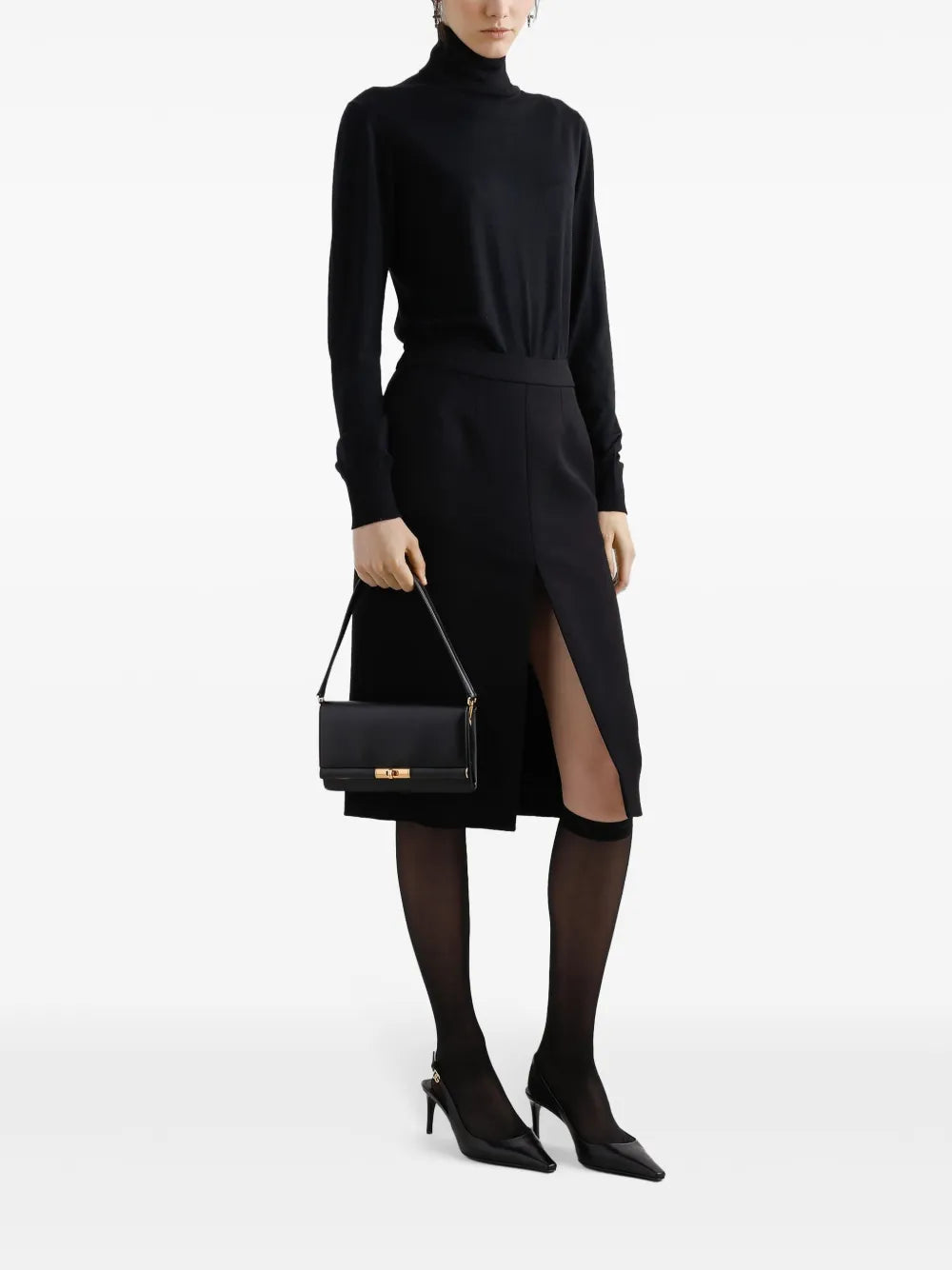 Dolce Gabbana Leather Shoulder Bag — Same as shown — Size One Size — Side View