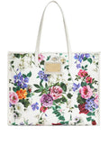 Dolce Gabbana Large Floral Print Shoulder Bag — Same as shown — Size One Size — Front View
