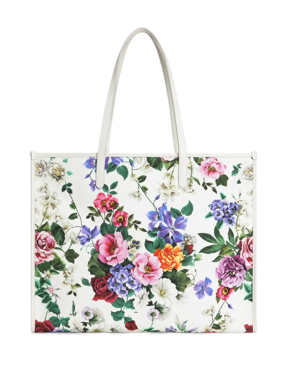 Dolce Gabbana Large Floral Print Shoulder Bag — Same as shown — Size One Size — Back View