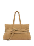 Moschino Tie Me Leather Shoulder Bag — Same as shown — Size One Size — Front View