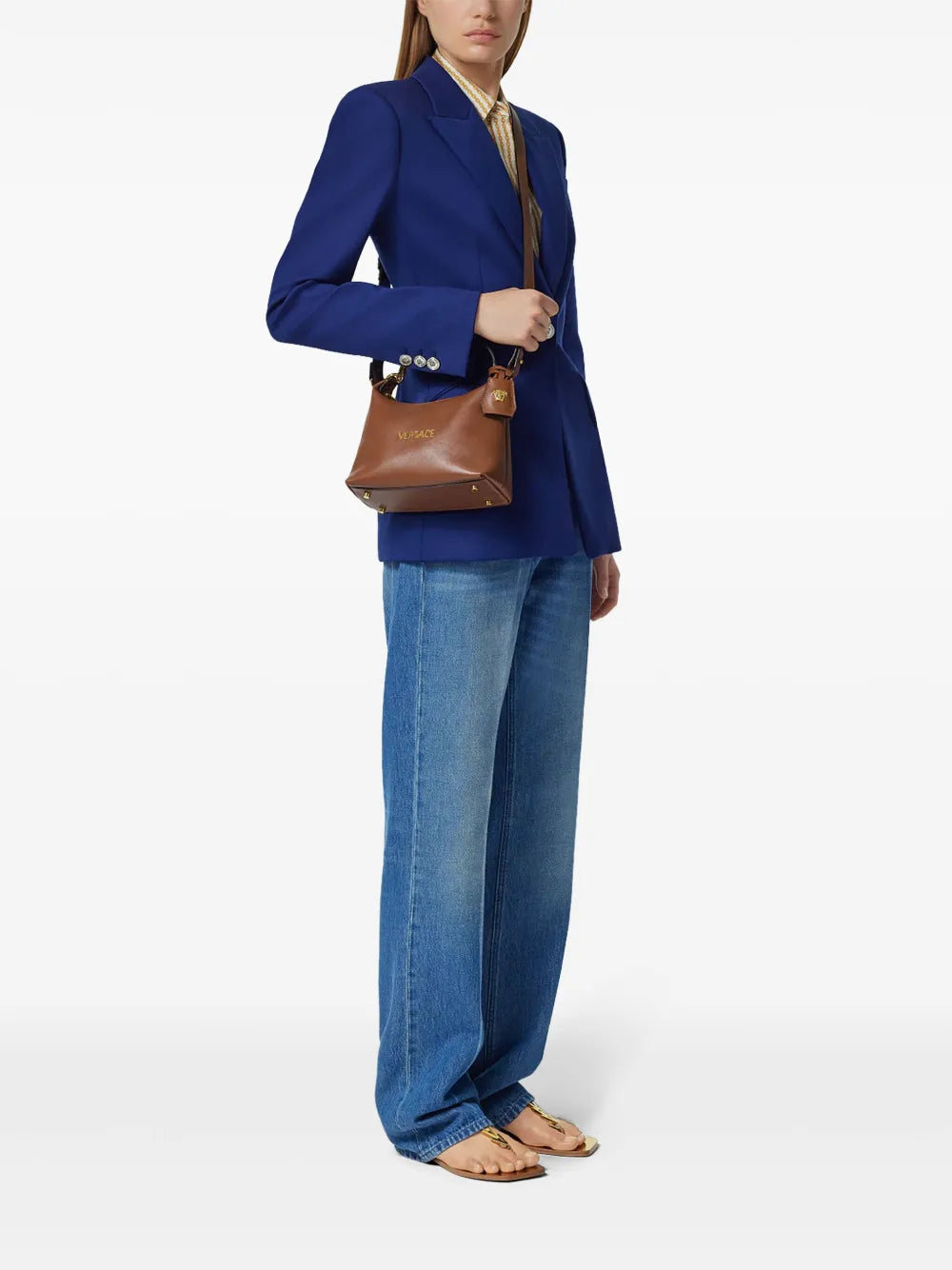Versace Tag Hobo Bag — Same as shown — Size One Size — Side View