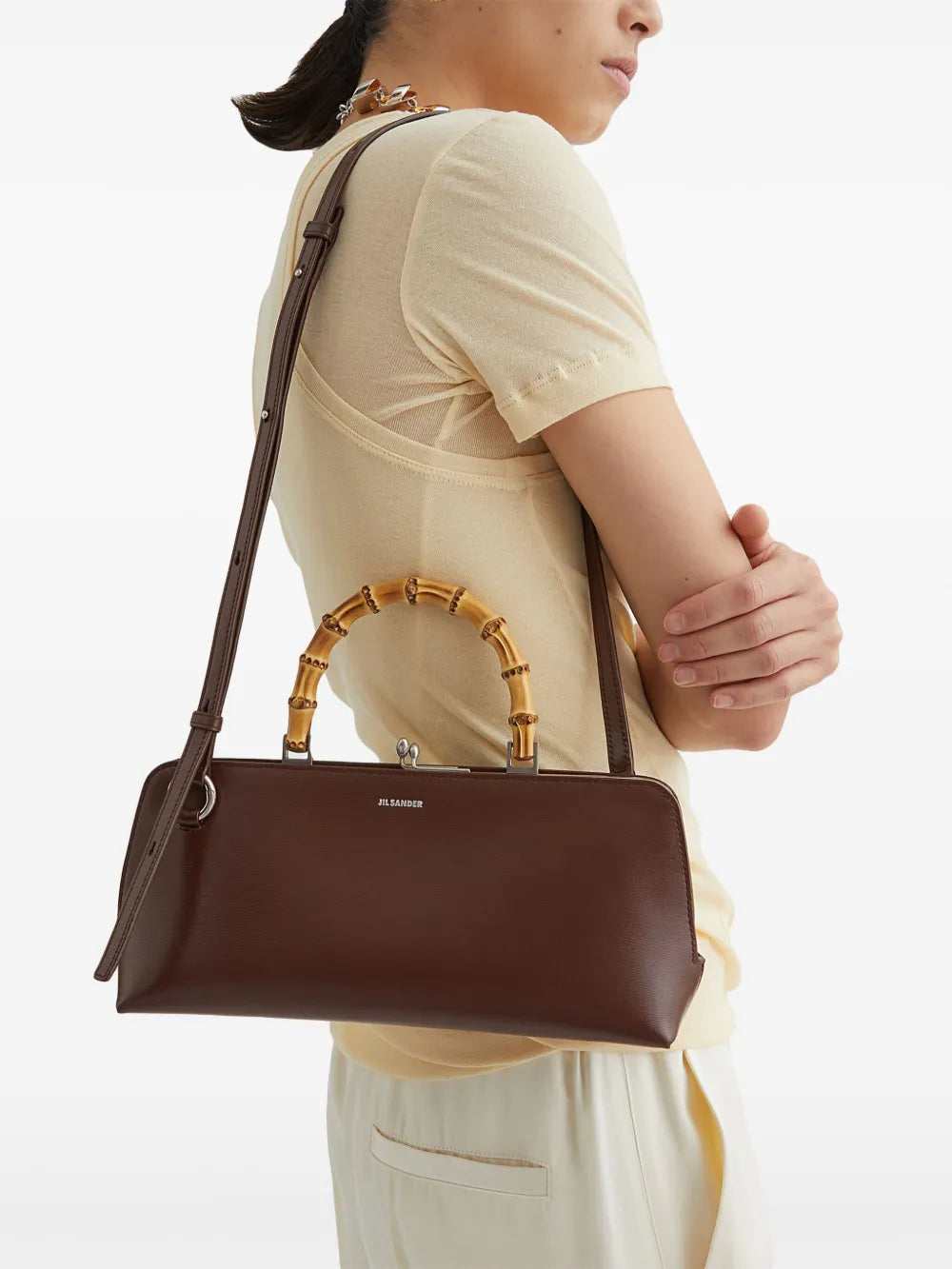Jil Sander Small Goji Shoulder Bag — Same as shown — Size One Size — Side View