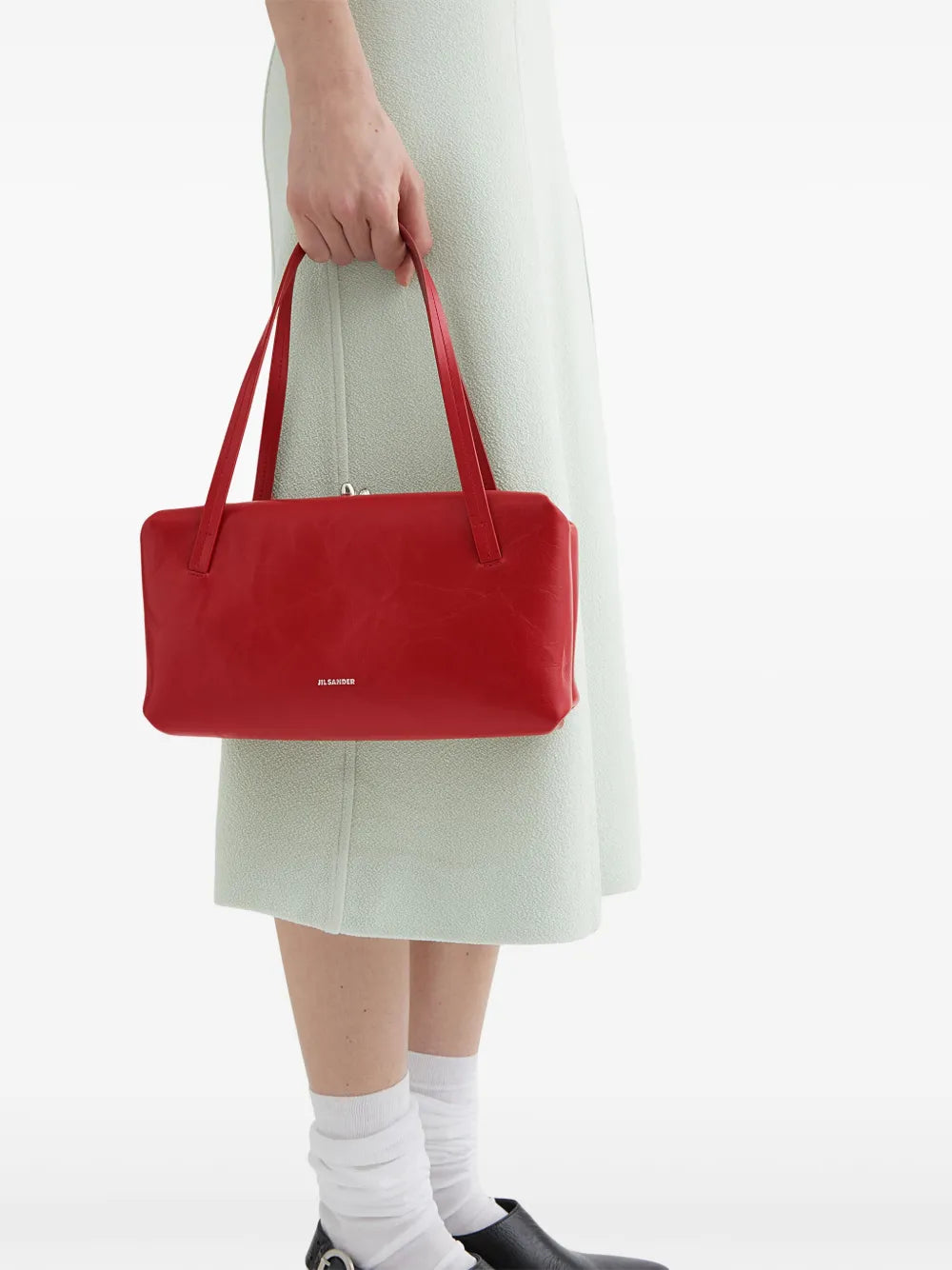 Jil Sander Goji Pillow Leather Shoulder Bag — Same as shown — Size One Size — Back View