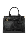 Ralph Lauren Collection Medium Caiman Shoulder Bag — Same as shown — Size One Size — Front View
