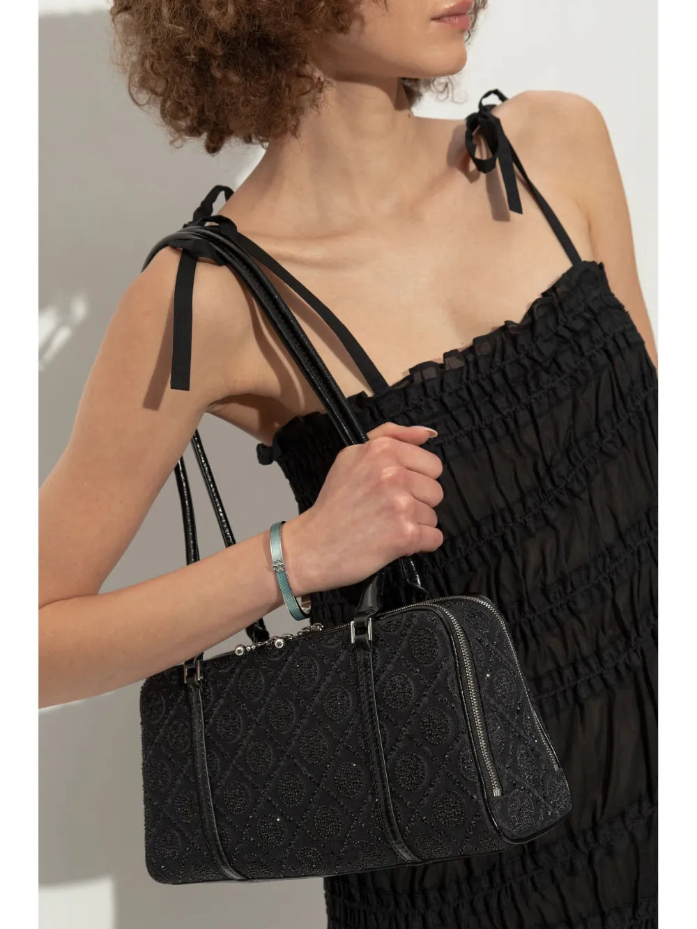 Tory Burch Small T Monogram Shoulder Bag — Same as shown — Size One Size — Side View