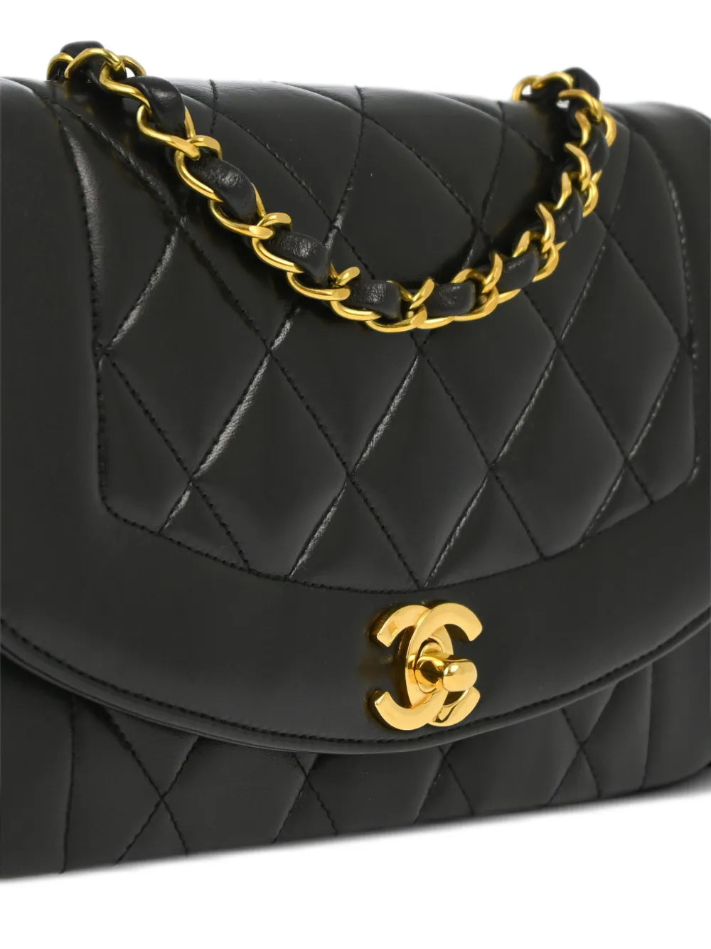 Chanel Pre Owned 1995 Small Diana Shoulder Bag — Same as shown — Size One Size — Back View