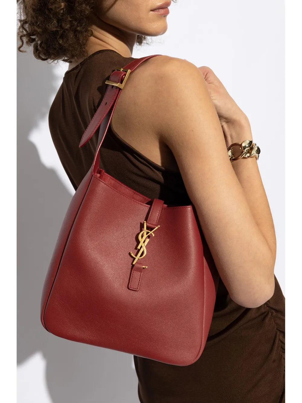 Saint Laurent Le 5 A 7 Shoulder Bag — Same as shown — Size One Size — Side View