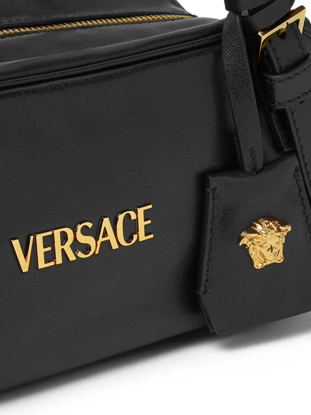 Versace Tag Bowling Shoulder Bag — Same as shown — Size One Size — Detail View