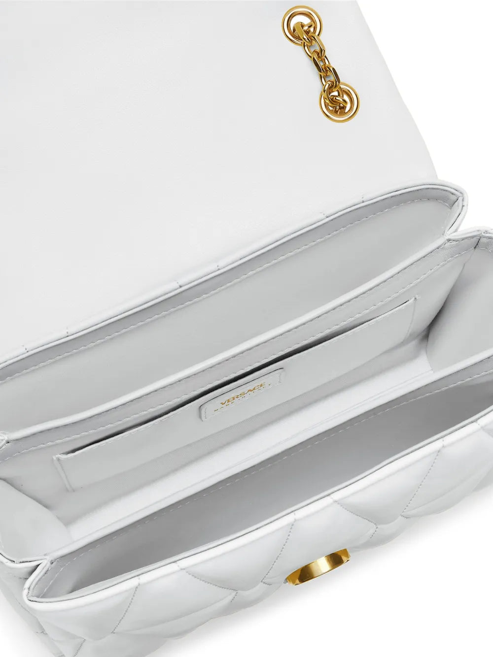 Versace Kleio Quilted Shoulder Bag — Same as shown — Size One Size — Back View