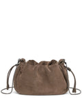 Brunello Cucinelli Suede Shoulder Bag — Same as shown — Size One Size — Front View