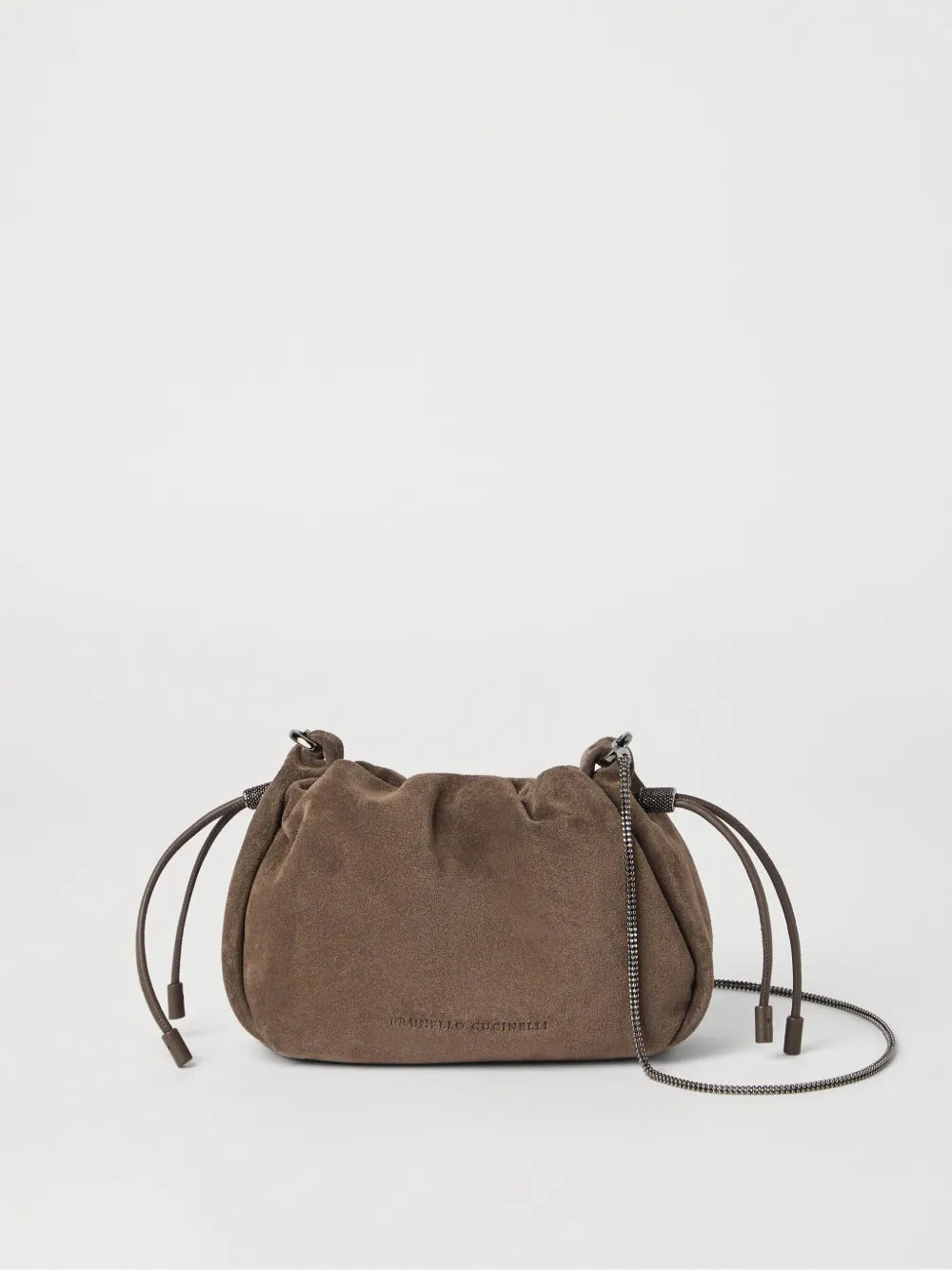 Brunello Cucinelli Suede Shoulder Bag — Same as shown — Size One Size — Back View