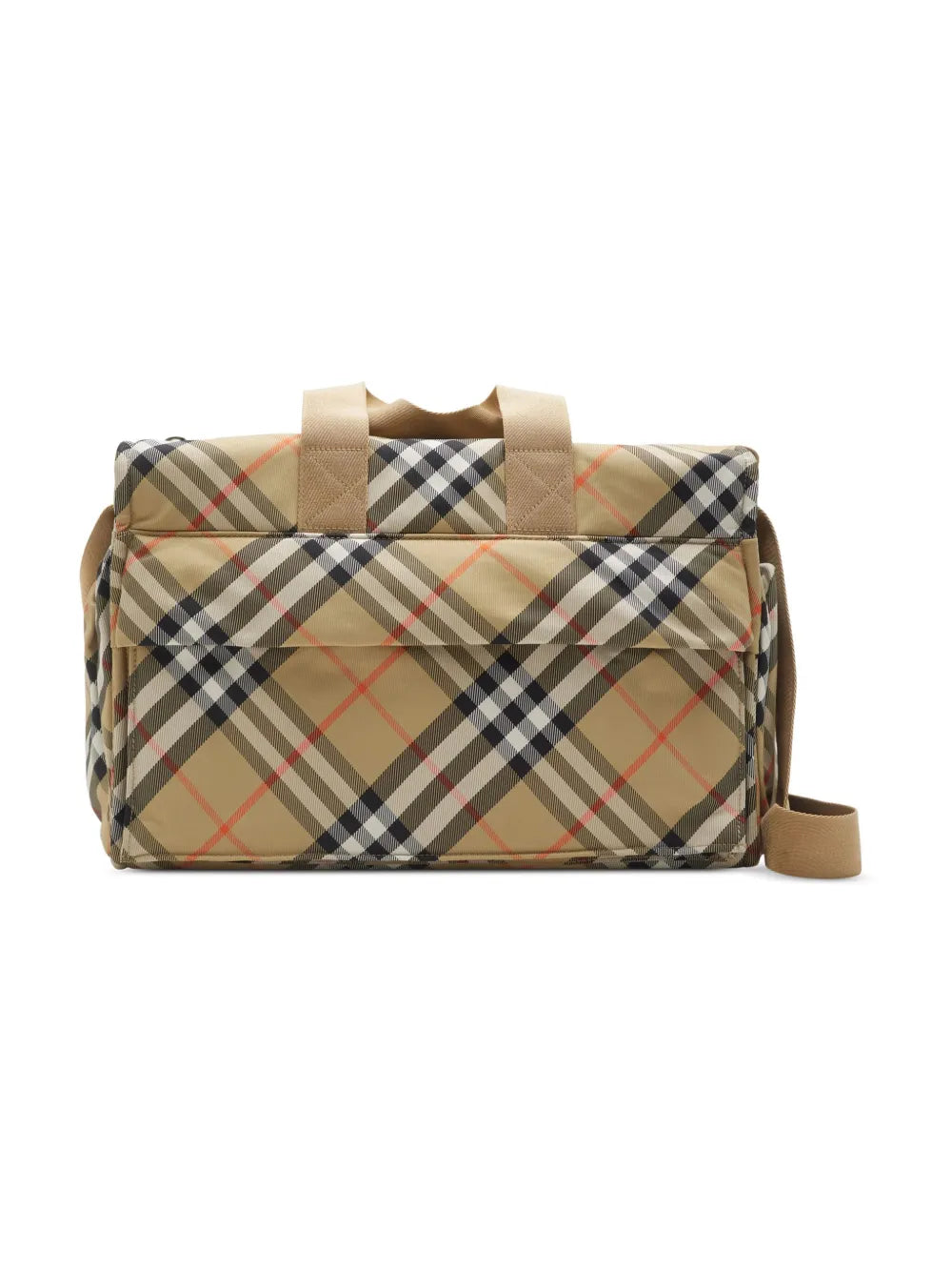 Burberry Kids Checked Diaper Bag — Same as shown — Size One Size — Front View