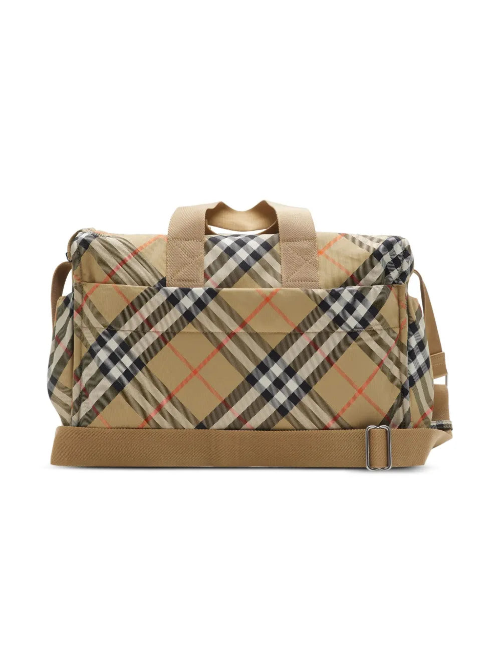 Burberry Kids Checked Diaper Bag — Same as shown — Size One Size — Side View