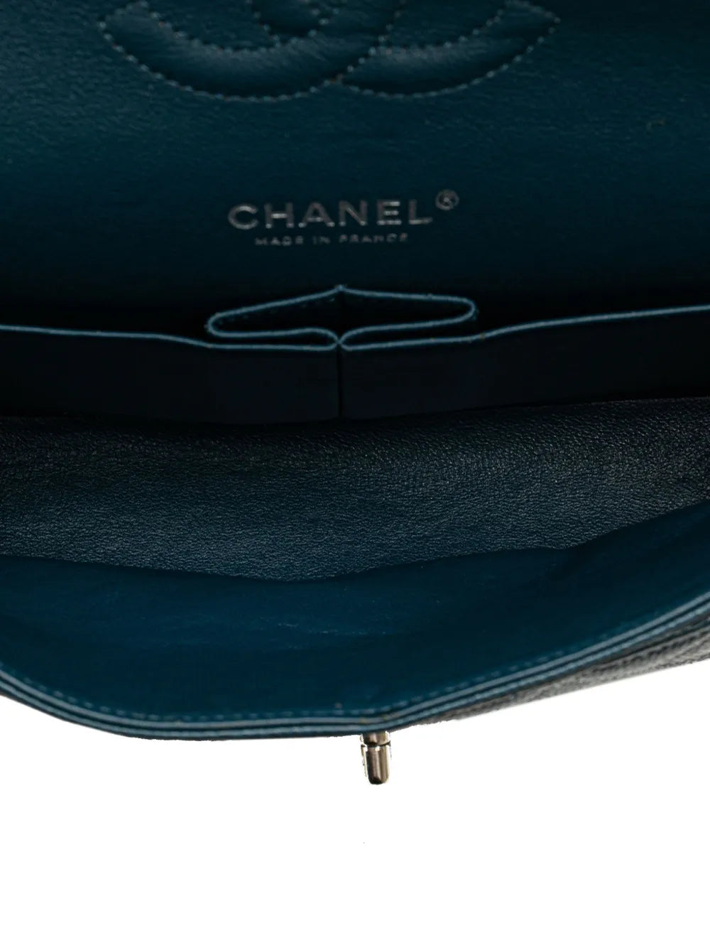 Chanel Pre Owned 2014 2015 Medium Classic Caviar Double Flap Shoulder Bag — Same as shown — Size One Size — Top View