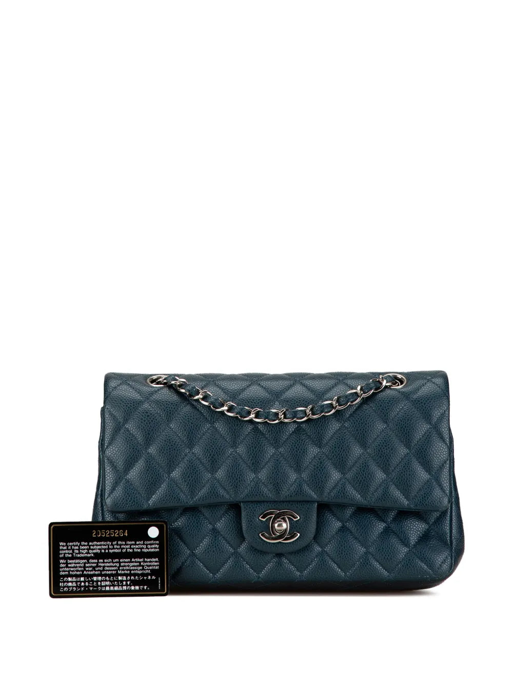 Chanel Pre Owned 2014 2015 Medium Classic Caviar Double Flap Shoulder Bag — Same as shown — Size One Size — Lifestyle View