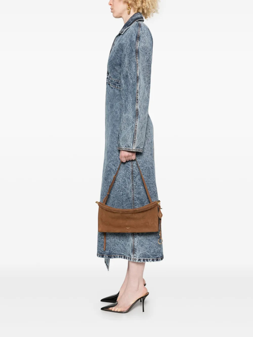 Alaia Medium Le Click Shoulder Bag — Same as shown — Size One Size — Side View