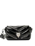 Plein Sport Small Cady Quilted Flap Shoulder Bag — Same as shown — Size One Size — Front View