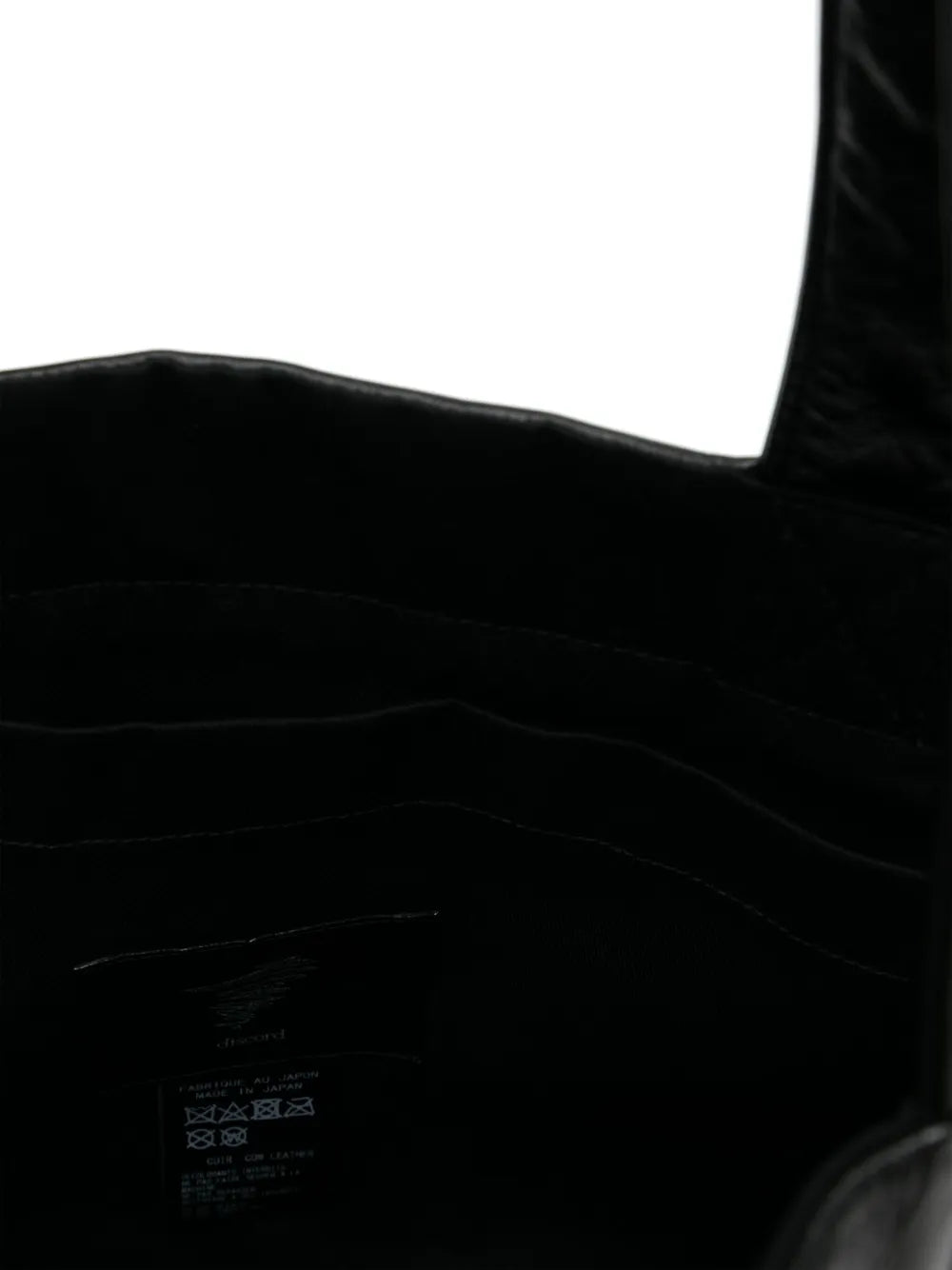 Yohji Yamamoto Leather Shoulder Bag — Same as shown — Size One Size — Detail View