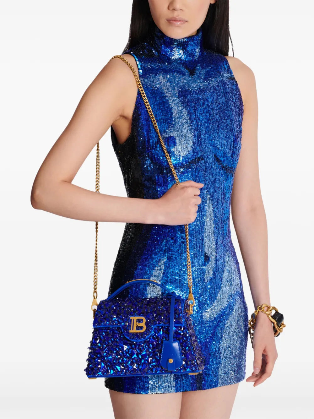 Balmain B Buzz Dynasty Shoulder Bag — Same as shown — Size One Size — Back View