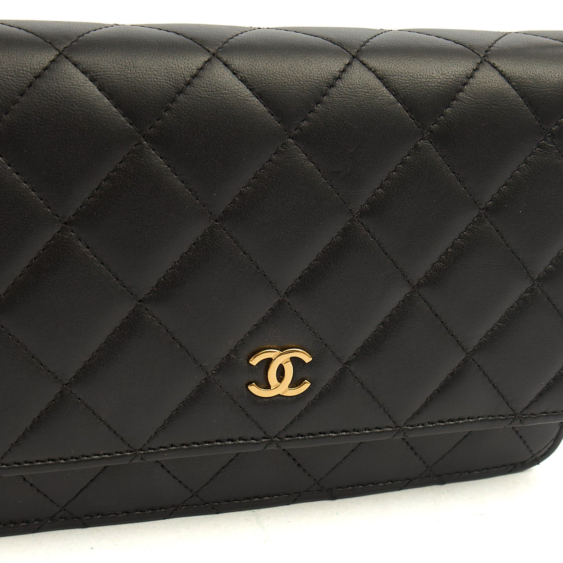 Chanel Cross Body Wallet on Chain in Black, Lambskin Leather — Alternate View 7