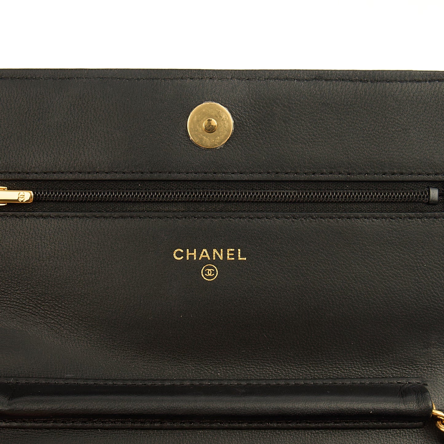 Chanel Cross Body Wallet on Chain in Black, Lambskin Leather — Alternate View 9
