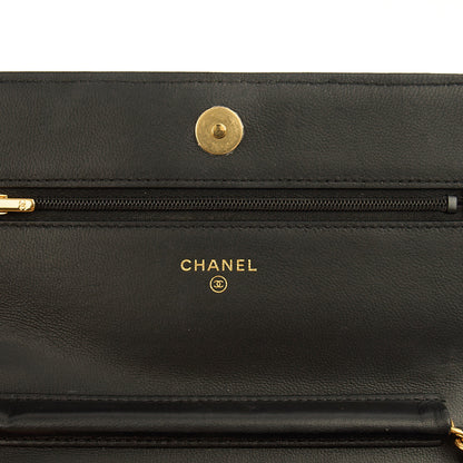 Chanel Cross Body Wallet on Chain in Black, Lambskin Leather — Alternate View 9