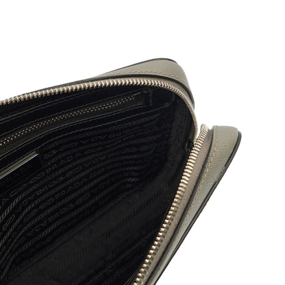 Prada Clutch Brique - Small in Grey, Calfskin — Alternate View 11