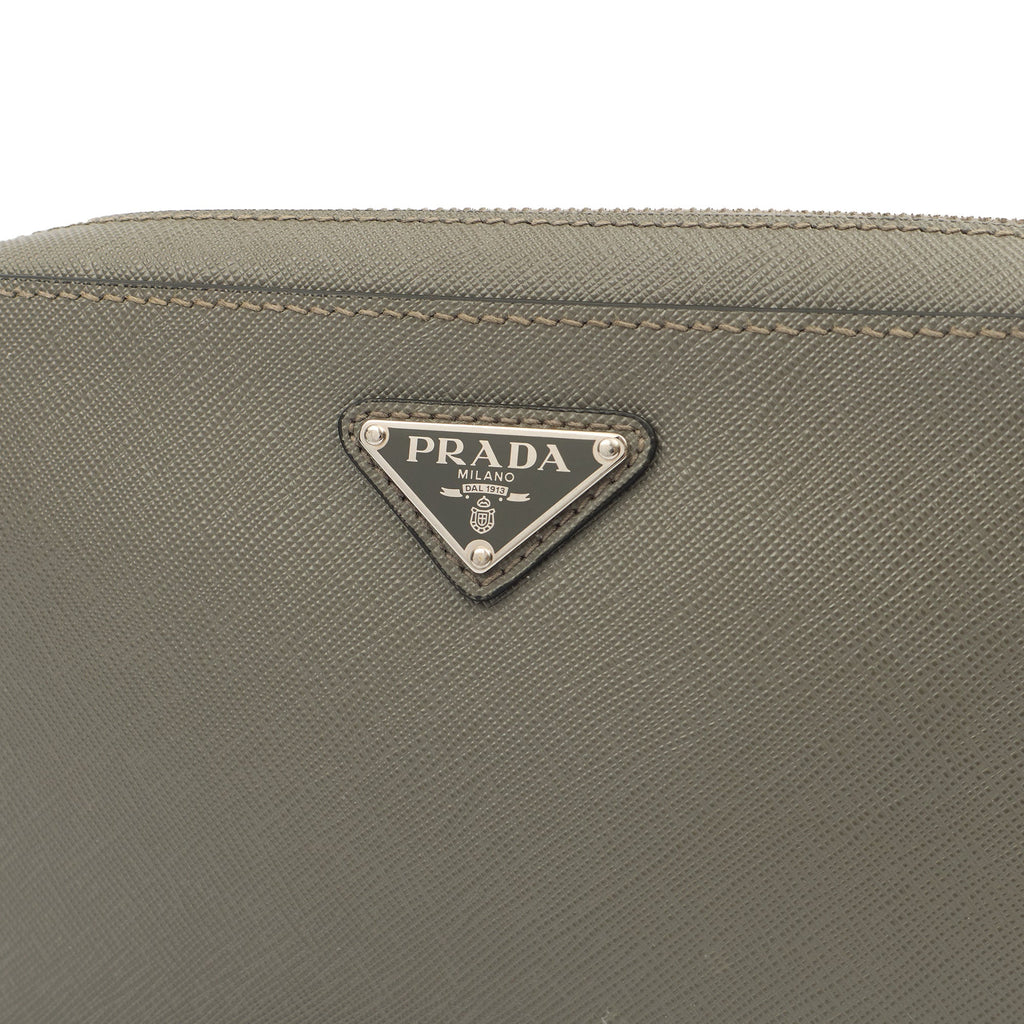 Prada Clutch Brique - Small in Grey, Calfskin — Alternate View 12