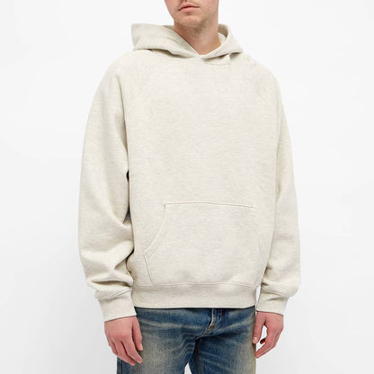 FEAR OF GOD ESSENTIALS Pullover Hoodie Light Heather Oatmeal — XXS — Back View