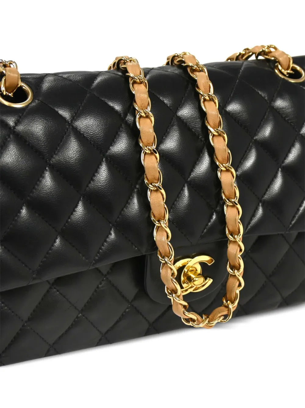 Chanel Pre Owned 2003 Medium Double Flap Shoulder Bag — Same as shown — Size One Size — Back View