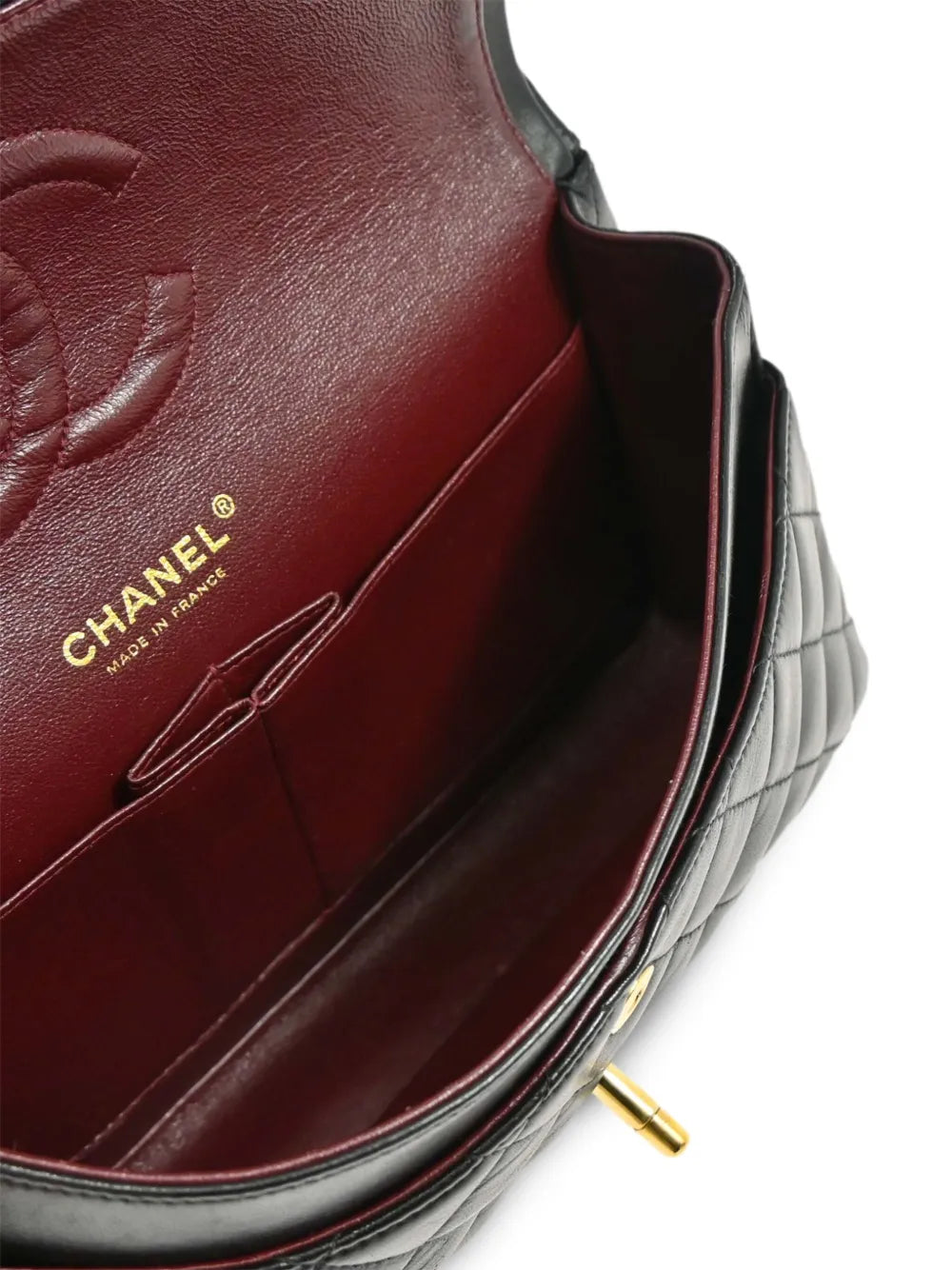 Chanel Pre Owned 2003 Medium Double Flap Shoulder Bag — Same as shown — Size One Size — Top View